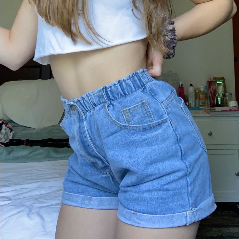 romwe jean shorts